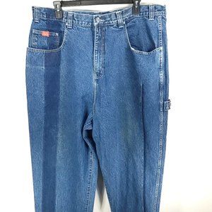 Vintage Fat Joe Carpenter Jeans Men's 44 Blue Denim Distressed Destroyed FJ 560